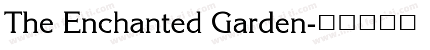 The Enchanted Garden字体转换